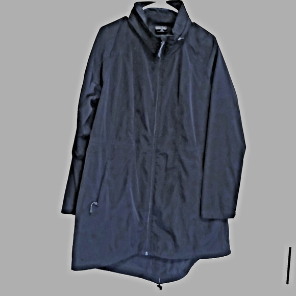 32 Degrees Cool Women’s Windbreaker Jacket Hooded Zipper Front Black Size L - Picture 1 of 9